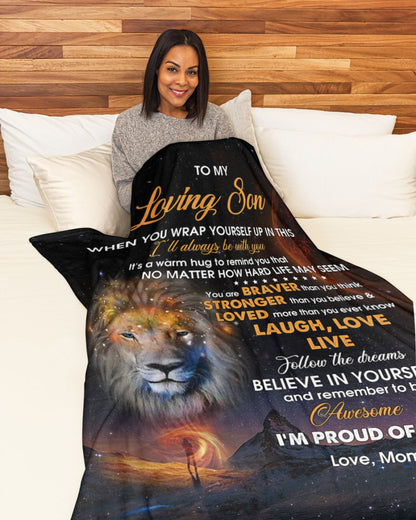 Special Gift For Your Son Blanket - From Mom