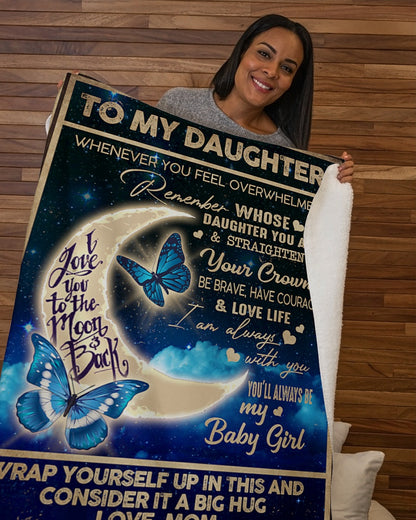 Special gift for Daughter From Mom - Blanket
