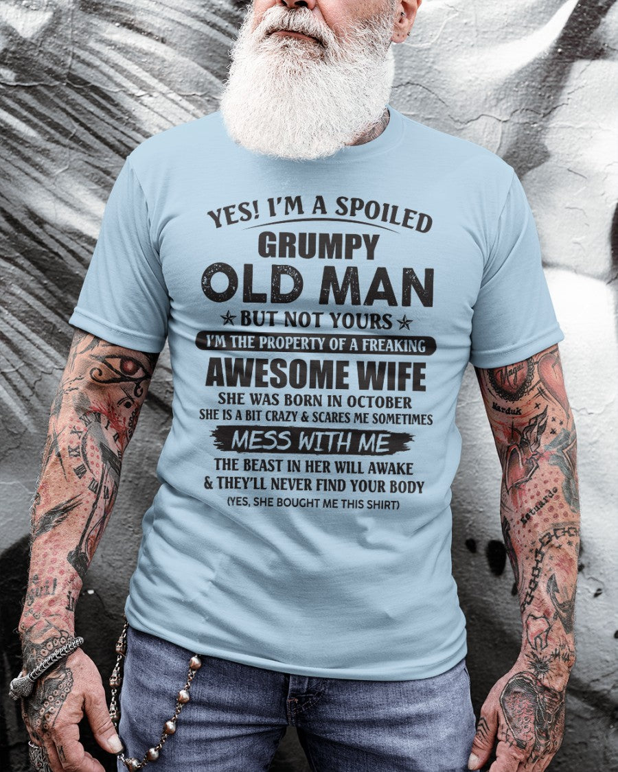 Awesome wife October - Perfect gift for your husband - HL10 (SKU96-68-10)