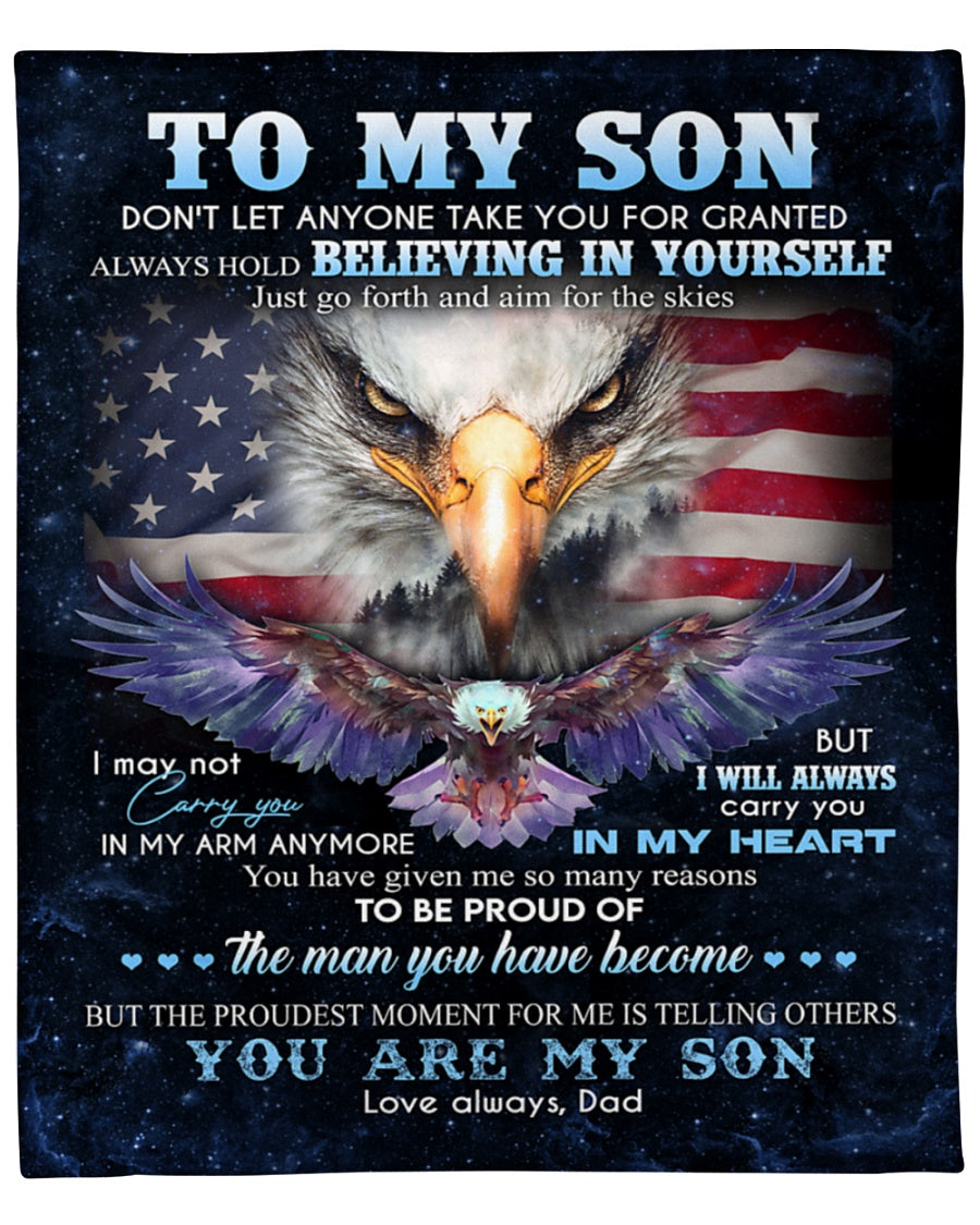 Special gift for Son - blanket - from dad (SKUB06-93)