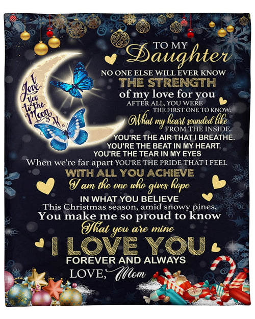 Special gift for your daughter Blanket -  from mom (SKU-CHAU-B09)